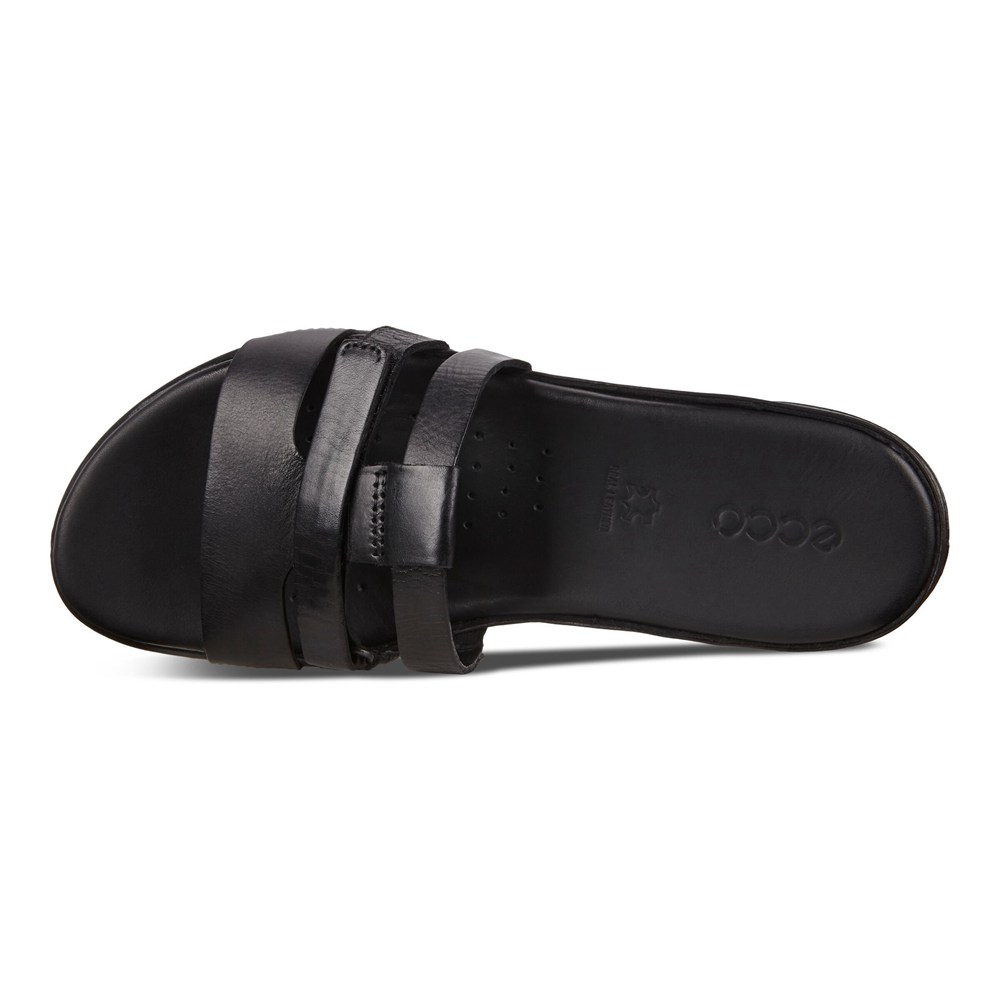 Womens Slides - ECCO Flash Sandals - Black - 4710WYDXZ